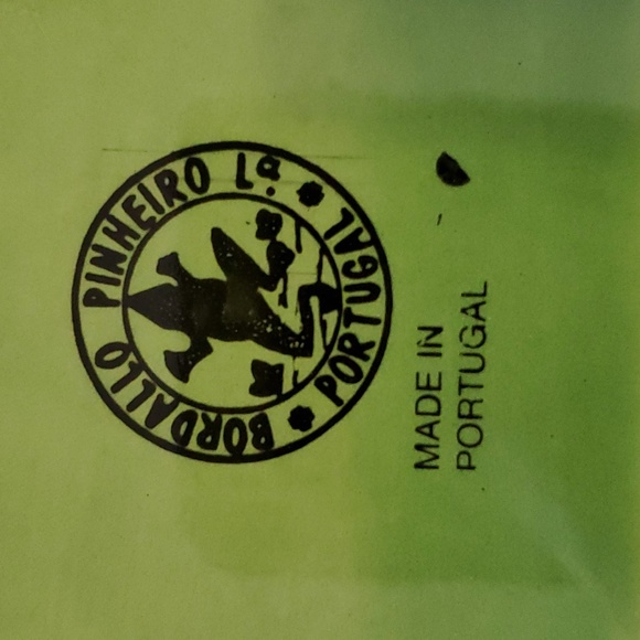 Very Rare Vintage Portuguese Bordallo Pinheiro Green Ivy serving plater Lattice - Picture 7 of 10